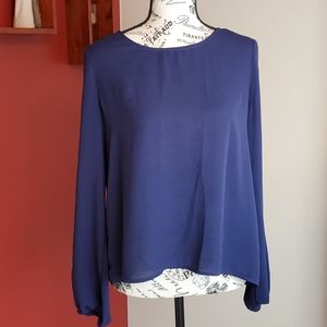 Charlotte Russe Open Back Top with lace and arm cutouts, Medium